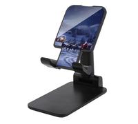 NTVOWPZO Foldable Cell Phone Holder Adjustable Angle Height Phone Stand for Desk Universal Portable Phone Holder Snow Night Santa and Deer Desktop Cellphone Stand for All Smartphone