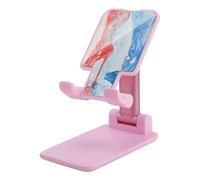 NTVOWPZO Foldable Cell Phone Holder Adjustable Angle Height Phone Stand for Desk Universal Portable Phone Holder Hand Drawn Elements Desktop Cellphone Stand for All Smartphone