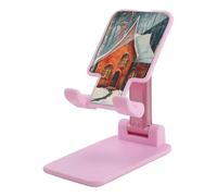 NTVOWPZO Foldable Cell Phone Holder Adjustable Angle Height Phone Stand for Desk Universal Portable Phone Holder Winter Pictures Desktop Cellphone Stand for All Smartphone