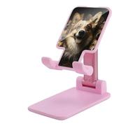 NTVOWPZO Foldable Cell Phone Holder Adjustable Angle Height Phone Stand for Desk Universal Portable Phone Holder Corgi Pictures Desktop Cellphone Stand for All Smartphone