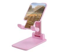 NTVOWPZO Foldable Cell Phone Holder Adjustable Angle Height Phone Stand for Desk Universal Portable Phone Holder Chicken Wood Stake Farmland Desktop Cellphone Stand for All Smartphone