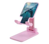 NTVOWPZO Foldable Cell Phone Holder Adjustable Angle Height Phone Stand for Desk Universal Portable Phone Holder Dolphin in The Deep Ocean Desktop Cellphone Stand for All Smartphone