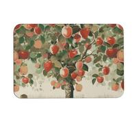 NTVOWPZO Fruit Under The Tree Stone Bath Mats Fruit Under The Tree Diatomaceous Earth Bath Mat Super Absorbent Bathroom Floor Mat Quick Drying Shower Mat for Shower Bathtub Bathroom Accessory