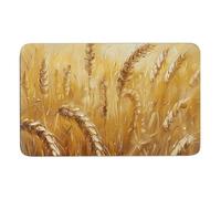NTVOWPZO Golden Wheat Field Image Stone Bath Mats Golden Wheat Field Image Diatomaceous Earth Bath Mat Super Absorbent Bathroom Floor Mat Quick Drying Shower Mat for Shower Bathtub Bathroom Accessory