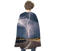 NTVOWPZO Halloween Highway Tornado Lightning Cloak Reversible Cape Costume for Masquerade Halloween Cosplay Birthday Party Decoration