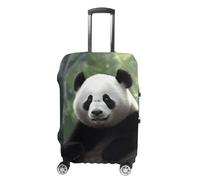 NTVOWPZO Lovely Panda Travel Luggage Cover Spandex Suitcase Protector Washable Baggage Covers Elastic Scratch-Resistant Luggage Cover Protector Fits 18-32 Inch Luggage, Lovely Panda, S