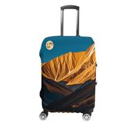 NTVOWPZO Luggage Covers for Suitcase Travel Luggage Cover Suitcase Protector Golden Mountains And The Moon Elastic Suitcase Cover Washable Baggage Covers Fit 19-32 Inch Luggage, Style, M