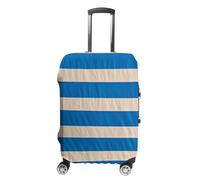 NTVOWPZO Luggage Covers for Suitcase Travel Luggage Cover Suitcase Protector White And Blue Stripes Elastic Suitcase Cover Washable Baggage Covers Fit 19-32 Inch Luggage, Style, XL