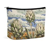 NTVOWPZO Makeup Bag Cosmetic Bag Travel Makeup Bag Artichokes in The Field Toiletry Bag for Women Cosmetic Pouch, style, One size, style, One size