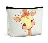 NTVOWPZO Makeup Bag Cosmetic Bag Travel Makeup Bag Cute Bow Giraffe Toiletry Bag for Women Travel Essentials, style, One size, style, One size