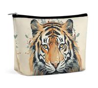 NTVOWPZO Makeup Bag Cosmetic Bag Travel Makeup Bag Hand Drawn Tiger Toiletry Bag for Women Travel Essentials, style, One size, style, One size