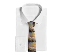NTVOWPZO Men's Neckties Ties for Men Formal Neckties for Men Colourful Heart Necktie for Business and Wedding, Colors of the Wind, One Size