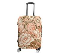 NTVOWPZO Nostalgic Flowers Travel Luggage Cover Spandex Suitcase Protector Washable Baggage Covers Elastic Scratch-Resistant Luggage Cover Protector Fits 18-32 Inch Luggage, Nostalgic Flowers, M