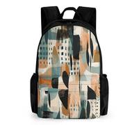 NTVOWPZO Patterns of Different Shapes Travel Backpack for Women Men Carry On Backpack Luggage Daypack 15.6 Inch Laptop Backpack