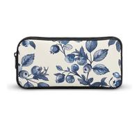 NTVOWPZO Pen Case Aesthetic Pen Pouch Blueberry Flower Pattern Portable Pen Bag Makeup Bag Desk Organizer for Office, Style, 22*12*5cm, Pencil Case