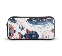 NTVOWPZO Pen Case Aesthetic Pen Pouch Cartoon Sea Animals Portable Pen Bag Makeup Bag Desk Organizer for Office, Style, 22*12*5cm, Pencil Case