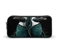 NTVOWPZO Pen Case Aesthetic Pen Pouch Hand Drawn Penguin Portable Pen Bag Makeup Bag Desk Organizer for Office, Style, 22*12*5cm, Pencil Case