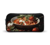 NTVOWPZO Pen Case Aesthetic Pen Pouch Italian Pasta Pictures Portable Pen Bag Makeup Bag Desk Organizer for Office, Style, 22*12*5cm, Pencil Case