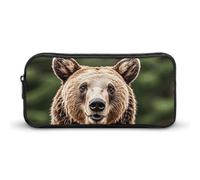 NTVOWPZO Pen Case Aesthetic Pen Pouch The Lodge Bear Deer Portable Pen Bag Makeup Bag Desk Organizer for Office, Style, 22*12*5cm, Pencil Case