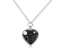 NTVOWPZO Physics Print Urn Necklace for Ashes 27.6'' Chain with Filling Kit Pet Cremation Jewelry Charm Silver Pendant Necklace Dog Cat Ashes Keepsakes Memorial Gift for Women Men Pet Lover