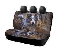 NTVOWPZO Running Little Dog Car Seat Cover Back Universal Auto Bench Rear Seat Protector Covers Non-Slip Automotive Interior Covers Fit Most Cars, SUV, Vans, Trucks Seats Cover for Car Accessories