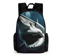 NTVOWPZO Shark Travel Backpack for Women Men Carry On Backpack Luggage Daypack 15.6 Inch Laptop Backpack