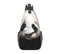 NTVOWPZO Sling Bag for Women Men Shoulder Bag Cute Dinosaur Chest Bag Travel Fanny Pack Lightweight Casual Daypack, Cute Black and White Animals, One Size, Sling Backpacks