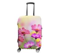 NTVOWPZO Summer Flowers Travel Luggage Cover Spandex Suitcase Protector Washable Baggage Covers Elastic Scratch-Resistant Luggage Cover Protector Fits 18-32 Inch Luggage, Summer Flowers, S
