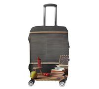 NTVOWPZO Teacher Classroom Chalkboard Travel Luggage Cover Spandex Suitcase Protector Washable Baggage Covers Elastic Scratch-Resistant Luggage Cover Protector Fits 18-32 Inch Luggage, teacher