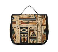 NTVOWPZO Toiletry Bag for Women Travel Toiletry Bag Ancient Egyptian Hieroglyph Cosmetic Organizer Bag Hanging Makeup Bag, style, 22.5x18.5cm, Style, 22.5x18.5cm