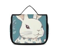 NTVOWPZO Toiletry Bag for Women Travel Toiletry Bag Beautiful Little Bunny Cosmetic Organizer Bag Hanging Makeup Bag, style, 22.5x18.5cm, Style, 22.5x18.5cm
