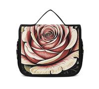 NTVOWPZO Toiletry Bag for Women Travel Toiletry Bag Gothic Rose Print Cosmetic Organizer Bag Hanging Makeup Bag, style, 22.5x18.5cm, Style, 22.5x18.5cm