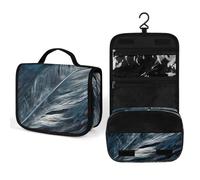 NTVOWPZO Toiletry Bag for Women Travel Toiletry Bag Hand Drawn Feathers Cosmetic Organizer Bag Hanging Makeup Bag, style, 22.5x18.5cm, style, 22.5x18.5cm
