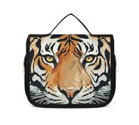 NTVOWPZO Toiletry Bag for Women Travel Toiletry Bag Hand Drawn Tiger Cosmetic Organizer Bag Hanging Makeup Bag, style, 22.5x18.5cm, Style, 22.5x18.5cm