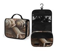 NTVOWPZO Toiletry Bag for Women Travel Toiletry Bag Two Snails Pattern Cosmetic Organizer Bag Hanging Makeup Bag, style, 22.5x18.5cm, style, 22.5x18.5cm