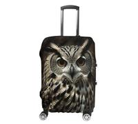 NTVOWPZO Travel Luggage Cover Elastic Suitcase Protector Anti-Scratch Washable An Owl Luggage Sleeve Tsa Approved Carry on Covers Baggage Cover Fits 18-32 Inch Luggages, white, M, Modern