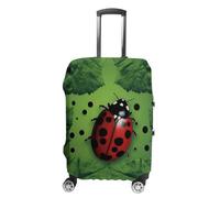 NTVOWPZO Travel Luggage Cover Elastic Suitcase Protector Anti-Scratch Washable Green Leaf Ladybug Luggage Sleeve Tsa Approved Carry on Covers Baggage Cover Fits 18-32 Inch Luggages, white, L, Modern