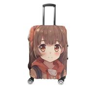 NTVOWPZO Travel Luggage Cover Elastic Suitcase Protector Anti-Scratch Washable Japan Anime Luggage Sleeve Tsa Approved Carry on Covers Baggage Cover Fits 18-32 Inch Luggages, white, Small, Modern