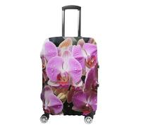 NTVOWPZO Travel Luggage Cover Elastic Suitcase Protector Anti-Scratch Washable Orchids Luggage Sleeve Tsa Approved Carry on Covers Baggage Cover Fits 18-32 Inch Luggages, white, XL, Modern