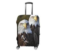 NTVOWPZO Travel Luggage Cover Elastic Suitcase Protector Anti-Scratch Washable White Head Eagle Luggage Sleeve Tsa Approved Carry on Covers Baggage Cover Fits 18-32 Inch Luggages, white, L, Modern