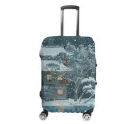 NTVOWPZO Travel Luggage Cover Spandex Suitcase Protector Washable Baggage Covers Boating on The River Elastic Scratch-Resistant Luggage Cover Protector Fits 18-32 Inch Luggage, Color-2, M