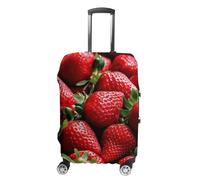 NTVOWPZO Travel Luggage Cover Spandex Suitcase Protector Washable Baggage Covers Fresh Strawberries Elastic Scratch-Resistant Luggage Cover Protector Fits 18-32 Inch Luggage, Color-7, M