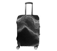 NTVOWPZO Travel Luggage Cover Spandex Suitcase Protector Washable Baggage Covers White Line Pattern Elastic Scratch-Resistant Luggage Cover Protector Fits 18-32 Inch Luggage, Color-5, M