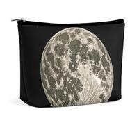 NTVOWPZO Travel Makeup Bags PU Leather Mystic Moon Cosmetic Bag with Zipper Large Toiletry Bag for Women Waterproof Portable Makeup Case Organizer Cute Zipper Pouch Make Up Bags
