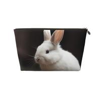 NTVOWPZO Travel Toiletry Bag for Women Men A White Bunny Makeup Bag Large Capacity Cosmetic Bags Water-resistant Cosmetic Organizer Bag, Gold, One Size