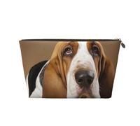 NTVOWPZO Travel Toiletry Bag for Women Men Basset Hound Makeup Bag Large Capacity Cosmetic Bags Water-resistant Cosmetic Organizer Bag, Gold, One Size