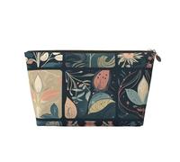 NTVOWPZO Travel Toiletry Bag for Women Men Botanical Pattern Abstract Makeup Bag Large Capacity Cosmetic Bags Water-resistant Cosmetic Organizer Bag, Gold, One Size