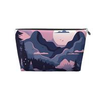 NTVOWPZO Travel Toiletry Bag for Women Men Clouds and Mountains Makeup Bag Large Capacity Cosmetic Bags Water-resistant Cosmetic Organizer Bag, Silver, One Size