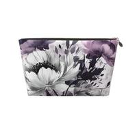 NTVOWPZO Travel Toiletry Bag for Women Men Ink Painting Flowers Makeup Bag Large Capacity Cosmetic Bags Water-resistant Cosmetic Organizer Bag, Gold, One Size