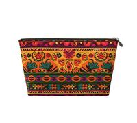 NTVOWPZO Travel Toiletry Bag for Women Men Mexican Folk Art Boho Makeup Bag Large Capacity Cosmetic Bags Water-resistant Cosmetic Organizer Bag, Gold, One Size